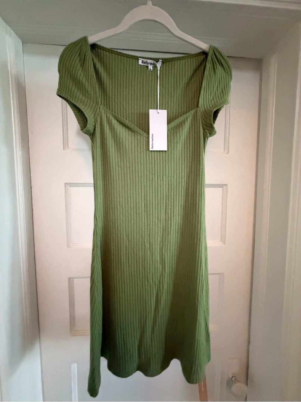 Reformation Percy Green Dress Size S